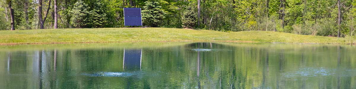 Battery Backup Solar Pond Aerator