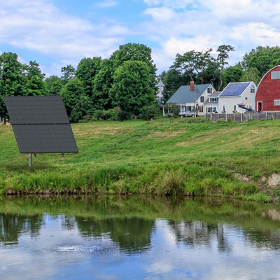 Solar Pond Aerator on Farm